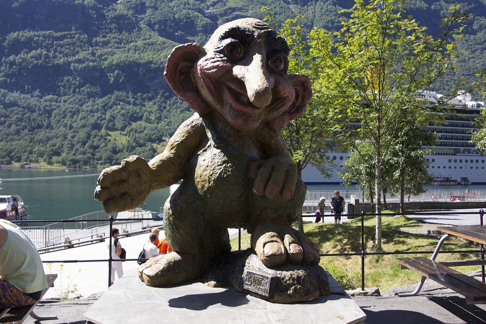 Norwegia, Troll, Postać, Sztuka, Troll Postać