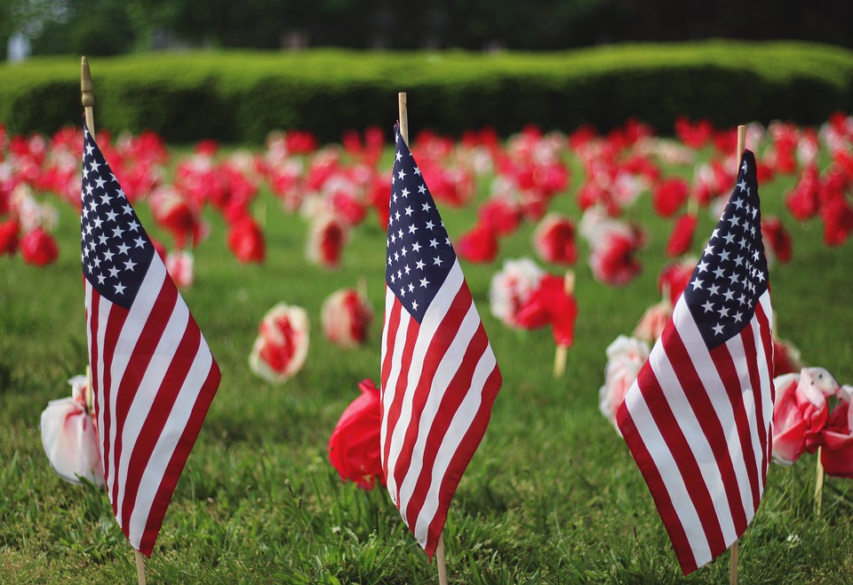 Dzień Pamięci, Holiday, American, Banderą