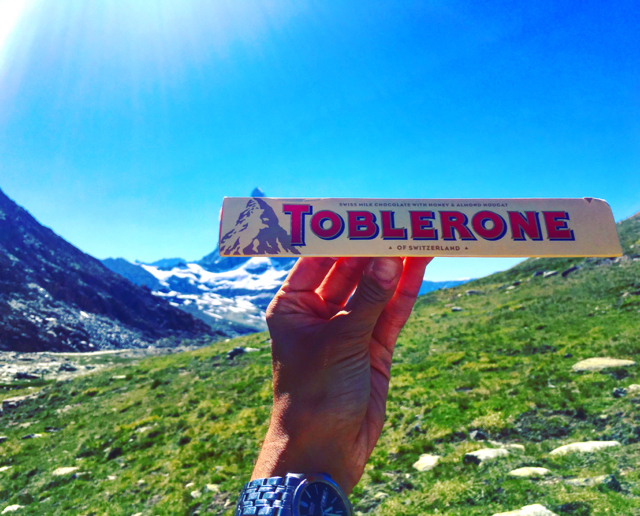 Photogenic and delicious: The Matterhorn is sometimes known as the 'Toblerone Mountain' for obvious reasons...